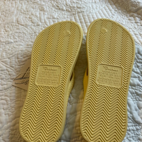 Archie’s Women's Butter Yellow Flip Flops - Picture 3 of 3